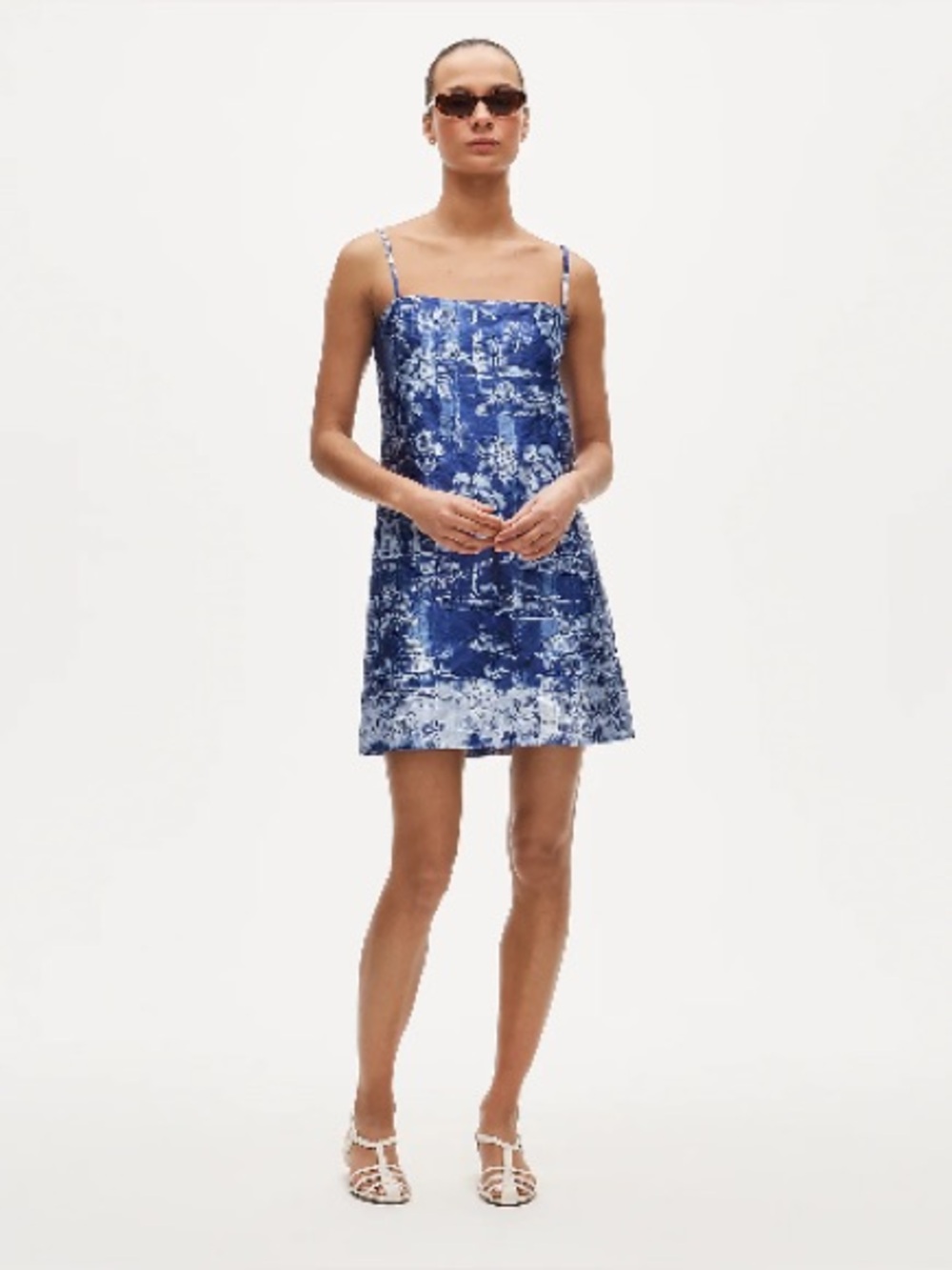 JCrew Shift Dress in Garden Toile Print Memory Satin Floral NEW Size 8 $199 MSRP